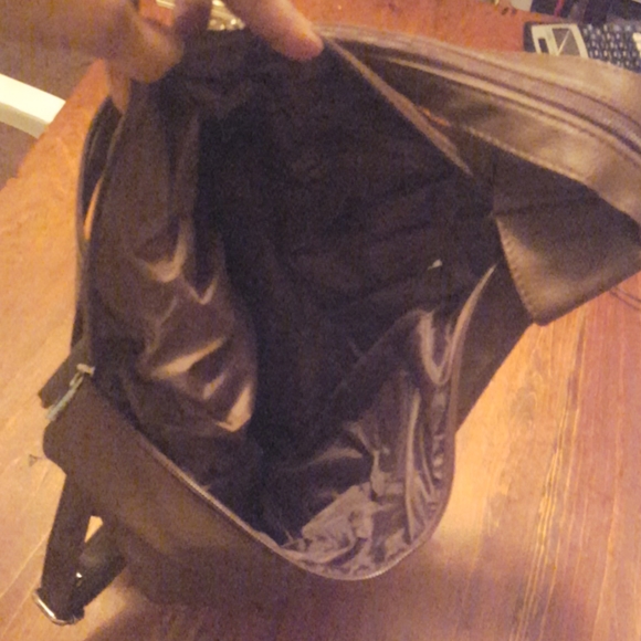 NWOT Brown Genuine Leather Backpack - Picture 3 of 8